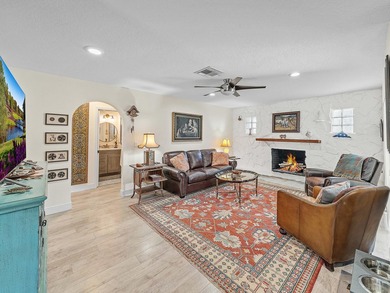 This 1,532 sq ft 3 bed 2 bath 2+ car garage CBS home sits on an on The Saints At Port St Lucie Golf Course in Florida - for sale on GolfHomes.com, golf home, golf lot