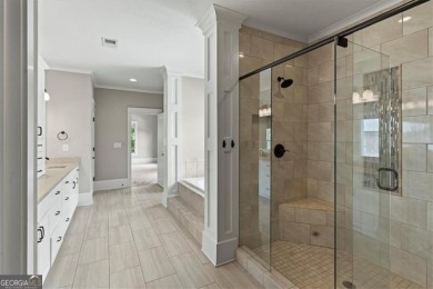 This magnificent home seamlessly blends modern design with on Hamilton Mill Golf Club in Georgia - for sale on GolfHomes.com, golf home, golf lot