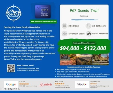 This beautifully designed 3-bedroom, 2.5-bath cabin, featuring a on Bent Creek Golf Course in Tennessee - for sale on GolfHomes.com, golf home, golf lot