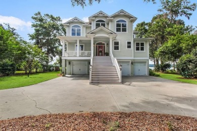 Deep water estate within the gates of a small private community on Sapelo Hammock Golf Club in Georgia - for sale on GolfHomes.com, golf home, golf lot