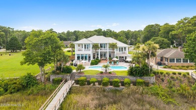 Luxury waterfront property like no other! This home blends on Rivers Edge Golf Club in North Carolina - for sale on GolfHomes.com, golf home, golf lot