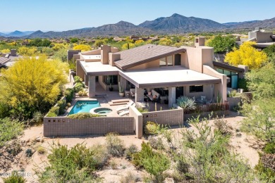 Desert Contemporary home nestled along the 8th hole of the on Desert Mountain Golf Club - Renegade Course in Arizona - for sale on GolfHomes.com, golf home, golf lot