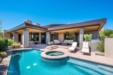 Desert Contemporary home nestled along the 8th hole of the on Desert Mountain Golf Club - Renegade Course in Arizona - for sale on GolfHomes.com, golf home, golf lot