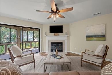 Light-filled 3BR flat offering peaceful angled views of the on Country Club of Hilton Head in South Carolina - for sale on GolfHomes.com, golf home, golf lot