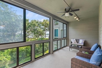 Light-filled 3BR flat offering peaceful angled views of the on Country Club of Hilton Head in South Carolina - for sale on GolfHomes.com, golf home, golf lot