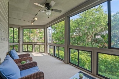 Light-filled 3BR flat offering peaceful angled views of the on Country Club of Hilton Head in South Carolina - for sale on GolfHomes.com, golf home, golf lot