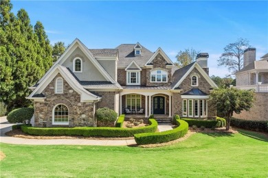Elegant Brick & Stone Estate on a Private Cul-de-Sac with on St. Marlo Country Club in Georgia - for sale on GolfHomes.com, golf home, golf lot