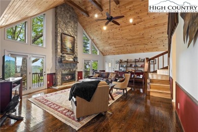 This meticulously maintained mountain home has a long-range view on Beech Mountain Club in North Carolina - for sale on GolfHomes.com, golf home, golf lot