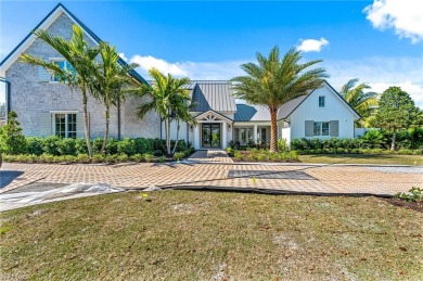 Spectacular Modern Farmhouse with light filled interior, high on Club at Pelican Bay Golf Course in Florida - for sale on GolfHomes.com, golf home, golf lot