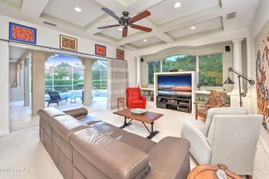 Welcome to your dream pool home nestled in the serene community on Halifax Plantation Golf Club in Florida - for sale on GolfHomes.com, golf home, golf lot