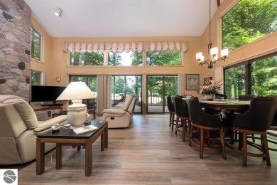Tucked away in a private setting with frontage on the 13th hole on Schuss Mountain Golf Club in Michigan - for sale on GolfHomes.com, golf home, golf lot