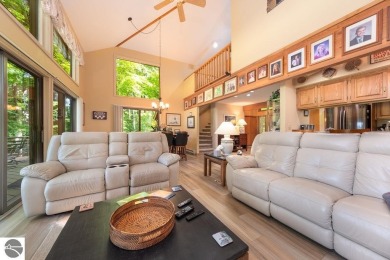 Tucked away in a private setting with frontage on the 13th hole on Schuss Mountain Golf Club in Michigan - for sale on GolfHomes.com, golf home, golf lot