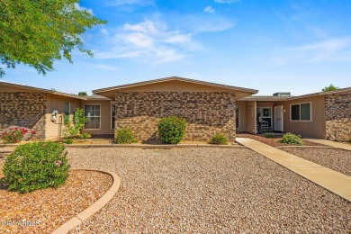 Street facing 2 bed/2 bath Patio Home in a  fantastic location on Sun City-Willow Creek / Willow Brook  in Arizona - for sale on GolfHomes.com, golf home, golf lot