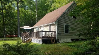 Two bedroom cape with loft and shed finished to a bunkhouse on Frye Island Golf Club in Maine - for sale on GolfHomes.com, golf home, golf lot