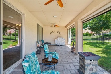 This delightful 2-bedroom home with a study and 2.5 baths is on Wildhorse Golf Club of Robson Ranch in Texas - for sale on GolfHomes.com, golf home, golf lot