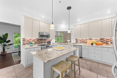This gorgeous custom-built atrium ranch masterpiece backs to the on Bear Creek Golf Club in Missouri - for sale on GolfHomes.com, golf home, golf lot