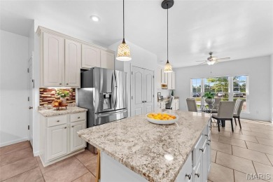 This gorgeous custom-built atrium ranch masterpiece backs to the on Bear Creek Golf Club in Missouri - for sale on GolfHomes.com, golf home, golf lot