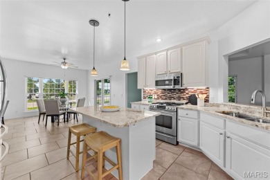 This gorgeous custom-built atrium ranch masterpiece backs to the on Bear Creek Golf Club in Missouri - for sale on GolfHomes.com, golf home, golf lot