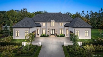 This stunning estate, designed by architect David Lubin and on Meadowbrook Country Club in Michigan - for sale on GolfHomes.com, golf home, golf lot