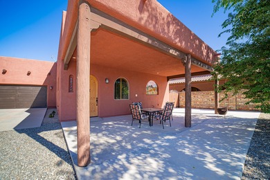 Tucked away in Yuma's South Foothills, this Santa Fe-style home on Las Barrancas Golf Course in Arizona - for sale on GolfHomes.com, golf home, golf lot