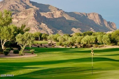 TURNKEY FURNISHED premium golf course location w/golf views from on Superstition Mountain Club - Lost Gold in Arizona - for sale on GolfHomes.com, golf home, golf lot