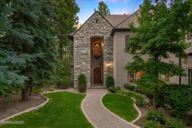 Elegant custom estate in Montreux that sits at the end of a on Montreux Golf and Country Club in Nevada - for sale on GolfHomes.com, golf home, golf lot
