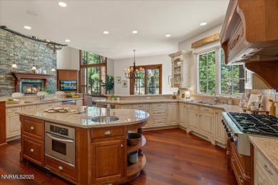 Elegant custom estate in Montreux that sits at the end of a on Montreux Golf and Country Club in Nevada - for sale on GolfHomes.com, golf home, golf lot