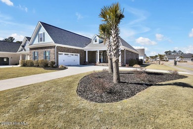 Live the Carolina dream in this all-brick Trusst home perfectly on Compass Pointe Golf Course in North Carolina - for sale on GolfHomes.com, golf home, golf lot