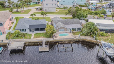 Direct Gulf Access Pool Home - Hudson Beach, FL Your waterfront on Heritage Pines Country Club in Florida - for sale on GolfHomes.com, golf home, golf lot