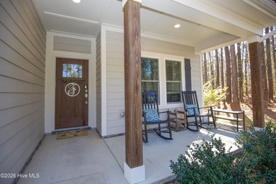 Built in 2023 and located inside the gated Woodlake community on Woodlake Country Club in North Carolina - for sale on GolfHomes.com, golf home, golf lot