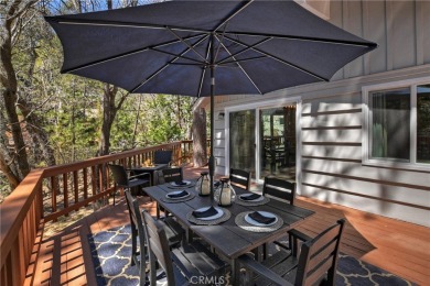 Escape to this stunning 4-bedroom, 3-bathroom mountain cabin on Lake Arrowhead Country Club in California - for sale on GolfHomes.com, golf home, golf lot