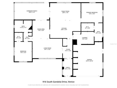 Very spacious 2 bedroom, 2 bath, 2-car garage corner lot home in on Jacaranda West Country Club in Florida - for sale on GolfHomes.com, golf home, golf lot