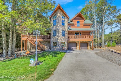 Stunning custom-built log chalet in desirable Eagle Rock Resort on Eagle Rock Golf and Ski Resort in Pennsylvania - for sale on GolfHomes.com, golf home, golf lot
