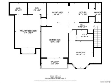 Welcome to this beautifully updated upper-level 2-bedroom on The Captains Club At Woodfield in Michigan - for sale on GolfHomes.com, golf home, golf lot