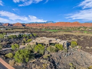 This Entrada home has breathtaking 180-degree views of red rock on Entrada at Snow Canyon in Utah - for sale on GolfHomes.com, golf home, golf lot