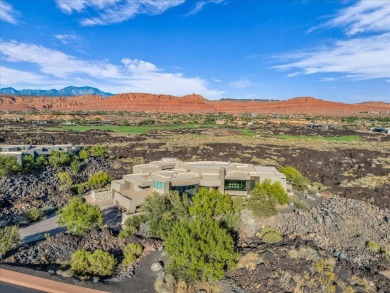 This Entrada home has breathtaking 180-degree views of red rock on Entrada at Snow Canyon in Utah - for sale on GolfHomes.com, golf home, golf lot