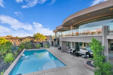 This Entrada home has breathtaking 180-degree views of red rock on Entrada at Snow Canyon in Utah - for sale on GolfHomes.com, golf home, golf lot