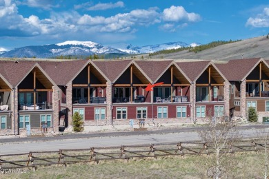 Enjoy sweeping mountain and golf course views from the covered on Grand Elk Ranch and Club in Colorado - for sale on GolfHomes.com, golf home, golf lot