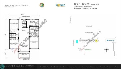 Best price for the one of the largest 3BR/2.5BA units in pet on Palm-Aire Country Club and Resort - Palms in Florida - for sale on GolfHomes.com, golf home, golf lot