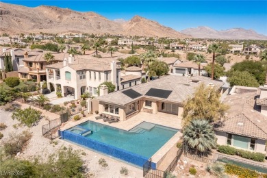 Guard-gated 1-story on extended, elevated lot w/golf course on Red Rock Country Club in Nevada - for sale on GolfHomes.com, golf home, golf lot