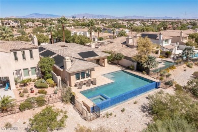Guard-gated 1-story on extended, elevated lot w/golf course on Red Rock Country Club in Nevada - for sale on GolfHomes.com, golf home, golf lot