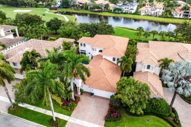 Spectacular lake & golf course estate in Mizner Country Club w/6 on Mizner Country Club in Florida - for sale on GolfHomes.com, golf home, golf lot