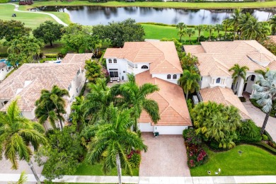 Spectacular lake & golf course estate in Mizner Country Club w/6 on Mizner Country Club in Florida - for sale on GolfHomes.com, golf home, golf lot