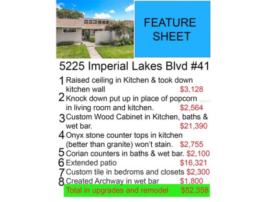 One or more photo(s) has been virtually staged. Buyer's Hands on Imperial Lakes Country Club in Florida - for sale on GolfHomes.com, golf home, golf lot