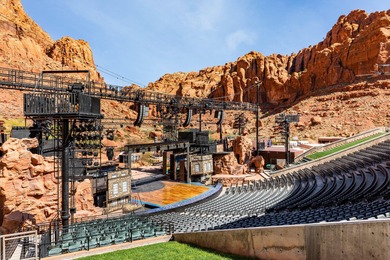Set along the backdrop of bubbling creek, and beautiful fountain on Entrada at Snow Canyon in Utah - for sale on GolfHomes.com, golf home, golf lot
