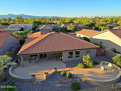 EXCEPTIONAL GOLF COURSE PANORAMA! The OUTDOOR Living Space will on Tuscany Falls At Pebble Creek in Arizona - for sale on GolfHomes.com, golf home, golf lot