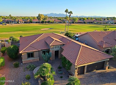 EXCEPTIONAL GOLF COURSE PANORAMA! The OUTDOOR Living Space will on Tuscany Falls At Pebble Creek in Arizona - for sale on GolfHomes.com, golf home, golf lot