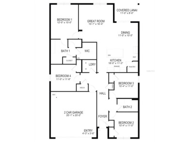 Welcome to this beautifully maintained 4-bedroom, 2-bathroom on Deep Creek Golf Club in Florida - for sale on GolfHomes.com, golf home, golf lot