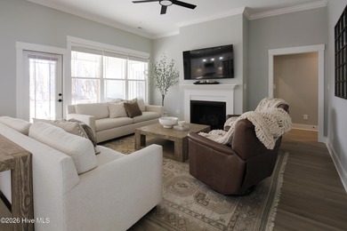 Over 3,000 sqft of refined living in a gated golf community on Woodlake Country Club in North Carolina - for sale on GolfHomes.com, golf home, golf lot