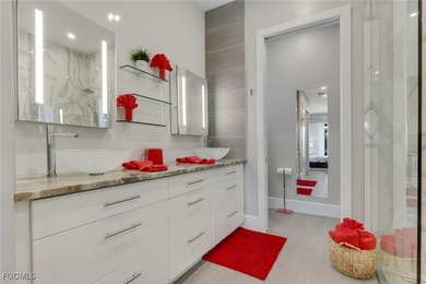 Discover modern coastal living in this Beautiful custom Home on Burnt Store Golf Club in Florida - for sale on GolfHomes.com, golf home, golf lot